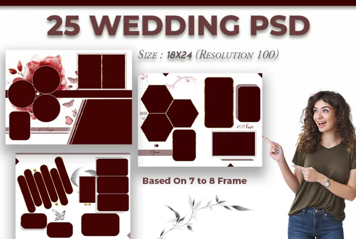25 Premium Wedding PSD 18X24