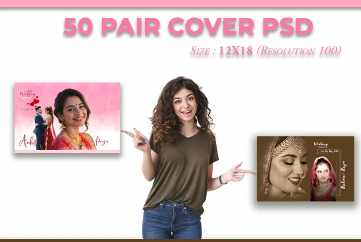 50 Pair Of Cover PSD 12X18