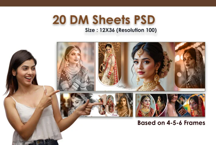 20 Sheet 12X36 DM for Bride