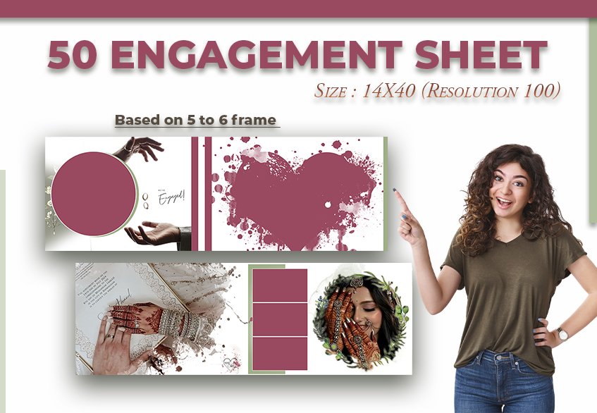 50 Sheet 14X40 Engagement PSD