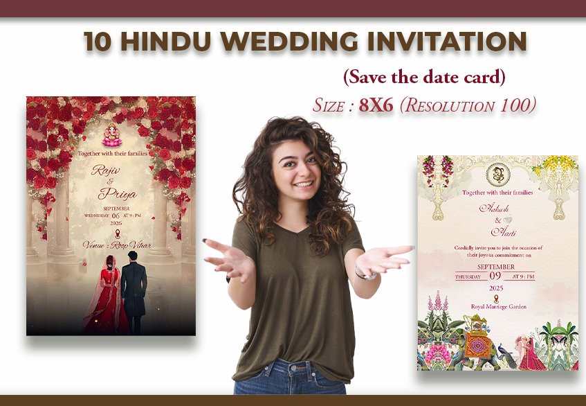 10 Invitation Card PSD