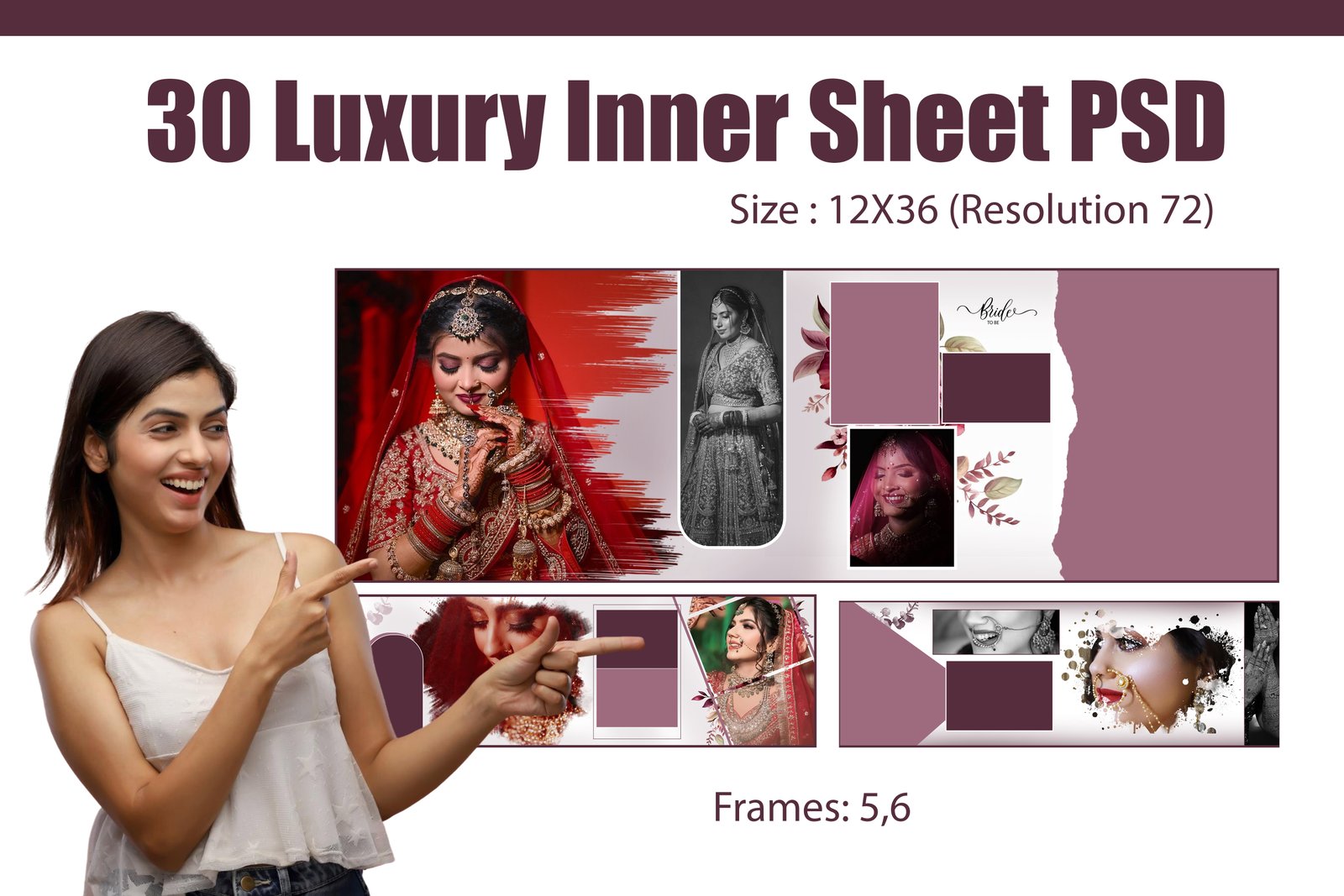 30 Sheet 12X36 Luxury Inner Sheet PSD
